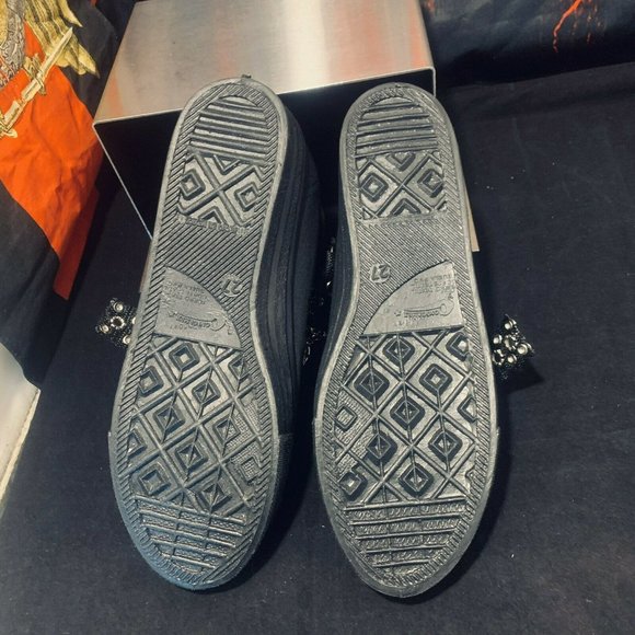 Punk Studded Skate shoes A-5 Spikes Strap And Chai - Picture 4 of 11